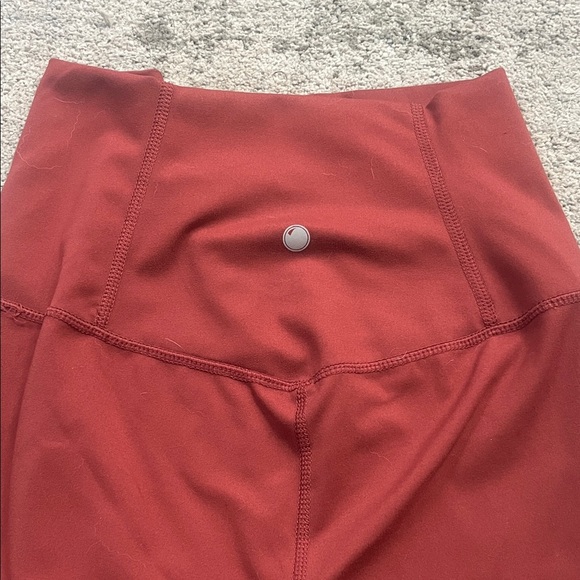 Yogalicious Lux High-Waisted Leggings in Deep Red - Picture 6 of 6